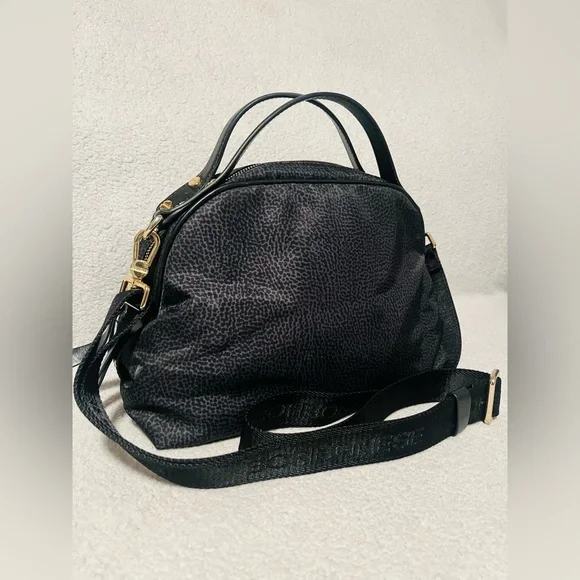 Borbonese Redwall Black Crossbody Bag - Picture 6 of 15